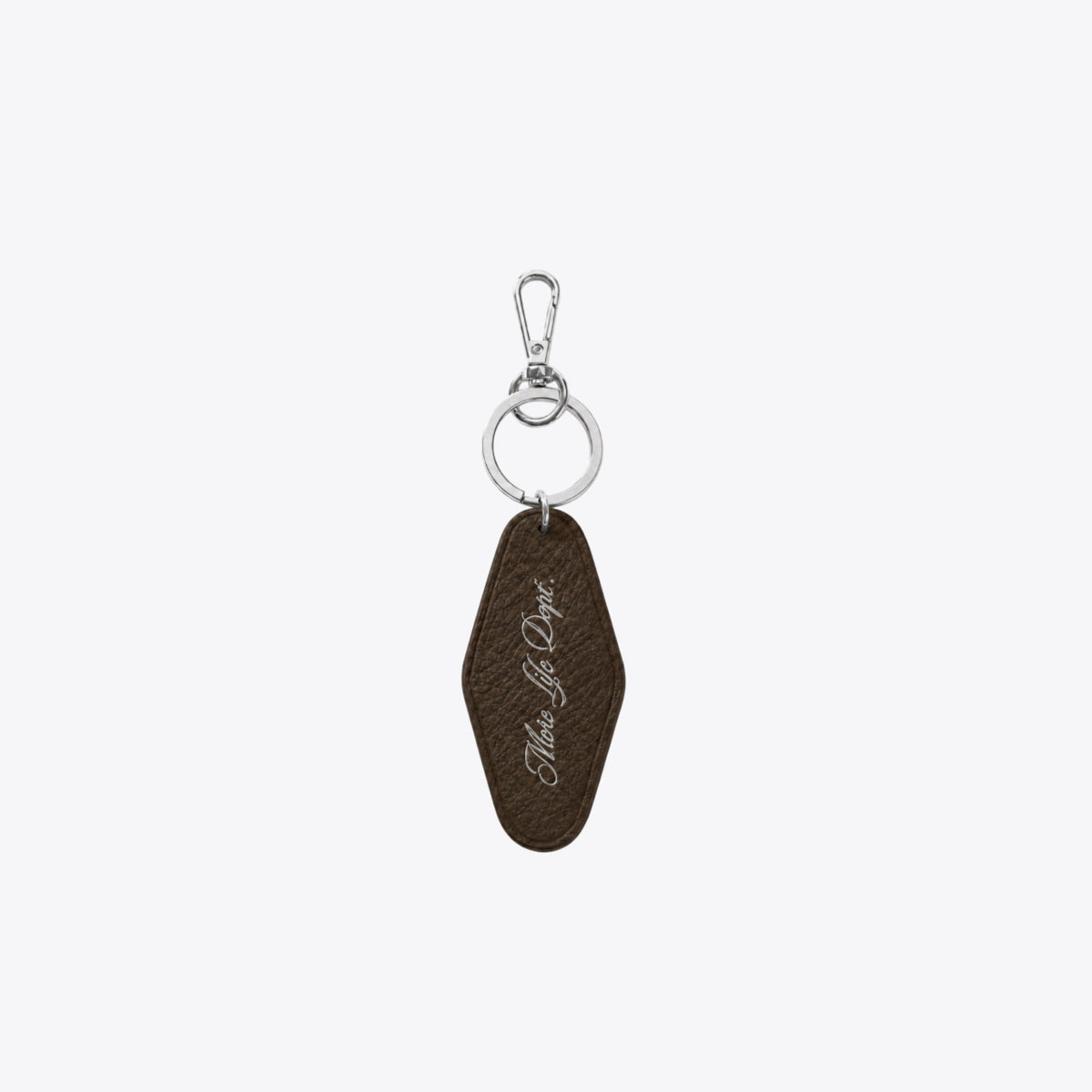 Signature Keychain — Mocha Brown