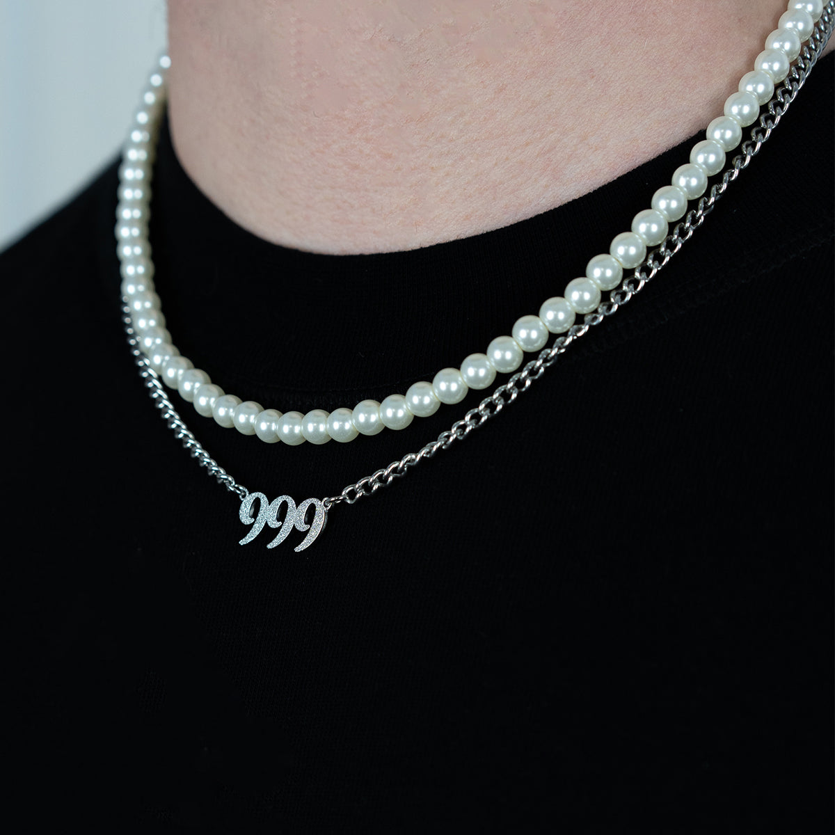 Frosted 999 + Pearl Chain